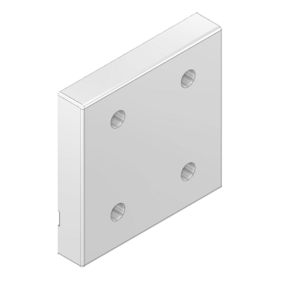 55-050-1 MODULAR SOLUTIONS ALUMINUM BRACKET SLIDING DOOR TO HANG RAIL W/ HARDWARE